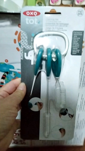 OXO TOT ON THE GO STRAW & SIPPY CUP TOP CLEANING SET TEAL