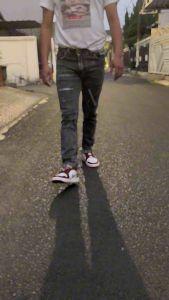 Celana Jeans Panjang Sobek Snow (Sobek Snow)