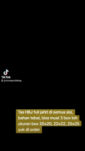 Tas hajatan hbj box 22x22 isi 12pcs tas bingkisan tas nasi tas kue tas besek handle lipat uk