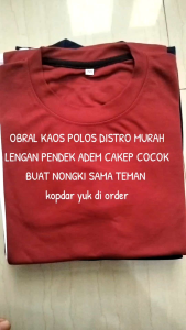KAOS OBLONG POLOS PRIA LENGAN PENDEK/KAOS OBLONG PRIA & WANITA DISTRO