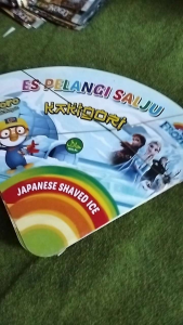 bungkus ice kaki gori/es pelangi salju
