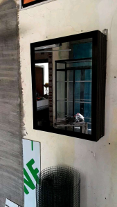 CERMIN MIKE UP DINDING PINTU GESER ALUMINIUM