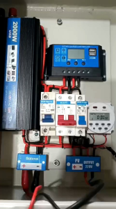 box panel PLTS OFF Grid with timer programable 2000W inverter