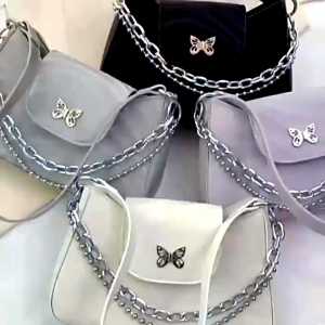 Tas slempang Bahu kulit wanita Tas HP cewe Rantai shoulder bag GT.753