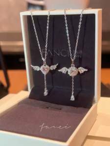 K13 (Beli 2 dapat bonus) COD Kalung Cupid cinta sayap malaikat titanium