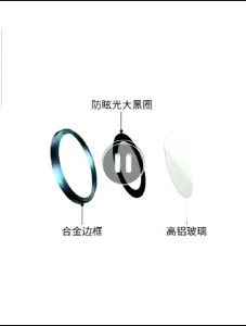 Ring Tempered Glass Kamera Spark Go One Pelindung Kamera HP Spark Go 1