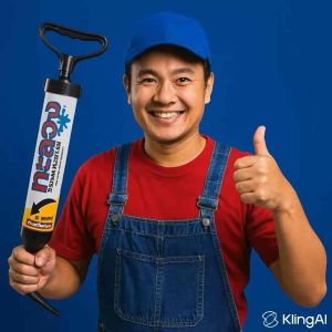 เครื่องมือแก้ไขท่อน้ำทิ้งแอร์อุดตัน-น้ำแอร์หยด สินค้าส่งจากไทย[119-8]