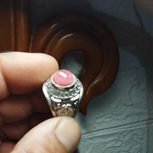 nhẫn mỹ nam mặt đá ruby thiên nhiên