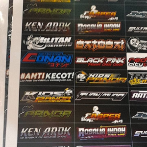 STIKER LOGO BUS BASURI ISI 50 PC / LOGO BUS BASURI ISI 50 PC