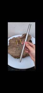 มีดกระบอง2เล่มใน1ฝัก เปิดแบบเกลียวหมุน ยาวเรียวสวยงาม  ทำอาหาร ปอกผลไม้หั่นผัก