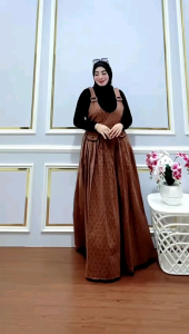 EM Gamis Jihan Overall Terbaru - Gamis Rompi Kekinian - Gamis Jumpsuit Terbaru