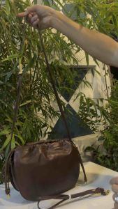 Túi 2hand đeo vai đeo chéo lồng đôi cực độc lạ nhà GINNOFERRUZZI aut của Ý -T43