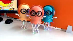 Magical Dancing Jellyfish Children Electric Toys Moving Light Music Jellyfish Menari Joget Kakak naga [24hours Shipout]