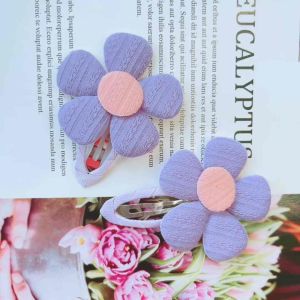 |SANTO.NE| BBJ015 PURPLE FLOWER HAIR CLIP 紫花掰掰夹