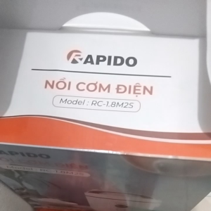 Nồi cơm điện RAPIDO RC-1.8M2S lòng inox 304 chống dính - Dung tích 1.8L - Nấu cơm ngon an toàn sức khỏe (Kèm phụ kiện)