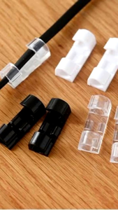 VDR Klip Kabel Tempel Dinding Tembok isi 20 Pcs Klem Cable Clip Wire Perapi Perekat