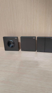 NERO IB Series CASA X2 Matte Black Hitam stop kontak saklar tunggal seri triple Inbow tanam tembok