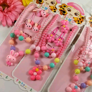 Set trang sức và kẹp tóc cho bé gái nhiều mẫu hoạt hình dễ thương