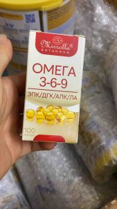 Viên Uống Dầu Cá Omega 369 Mirrolla Của Nga Lọ 100 Viên