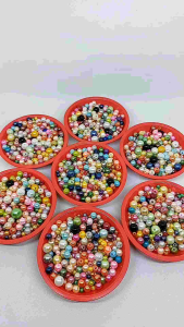 payet mutiara/mutiara sintesis/mutiara berat/ mutiara mix warna dan ukuran/manik-manik payet mutiara