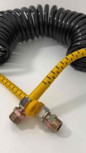 สายลมไนล่อนคอยล์สปริง รุ่น ศูนย์ ยาว 6.5 ม. มีปลอก สายลมรถบรรทุก ของแต่ง รถบรรทุก