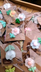 PIN BROS MINI CHARM | FLOWER CLAY | Gantungan Bunga | Bros Bunga | Bros Clay