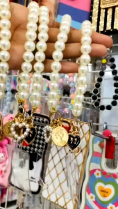 Tali Gantungan Hape Mutiara Putih - Tali Gelang Hape Terbaru