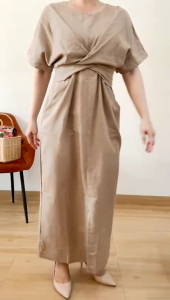 [VEMODE] DRESS MAXI FASHION POLOS PESTA CASUAL 0B3D 069