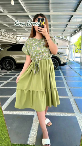 SORA DRESS | Resleting Depan | Daster Busui Friendly
