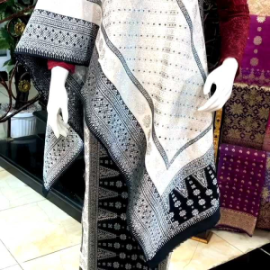 EXCLUSIVE Songket Rakam Dimensi Edisi terbaru/ Limitid Edition Black With White