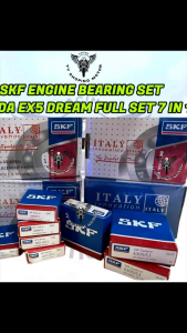 SKF ENGINE BEARING SET HONDA EX5 DREAM FULL SET 7 IN 1 ENGINE CRANKSHAFT BEARING TRANSMISSION GEARBOX BEARING SET ITALY