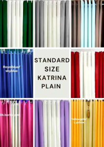 10ft 3in1 ring curtain plain katrina semiblock out