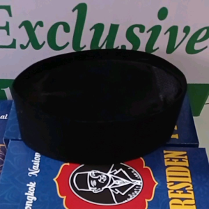 Peci Presiden Hitam AC - Non AC Dewasa Dan Anak Tinggi 9 cm