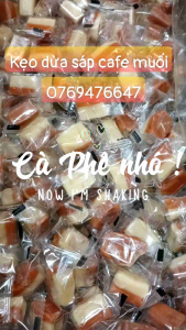 Kẹo Dừa Sáp Cafe Muối Dẻo Cực Ngon 500G