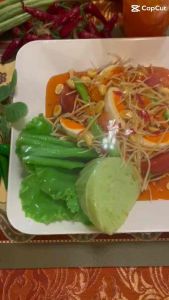 โมเดลส้มตําจําลอง #ส้มตําไทยไข่เค็ม