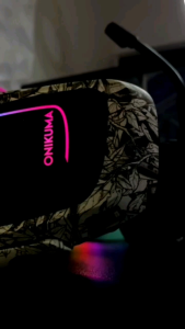 ONIKUMA K20 Camouflages RGB Gaming Headphones Oval-Ear Earphones Gaming Headsets with Microphone for PC Mobile Phone PS4