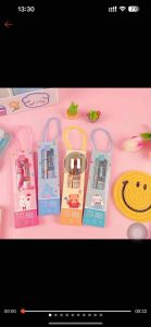 Sale rẻ- Bộ Dụng Cụ Học Tập Cute 5 Món Có Quai Xách tiện lợi