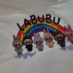 Girls Clothing Set & Terno for Kids: Labubu Print Subli Cotton