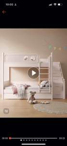 Pre-order childrens theme bunk bed with storage childrens bed boy girl solid wood single bed push and pull bed childrens room