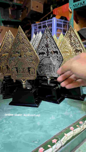 Gunungan Kelir Wayang antik Piala Kelir pajangan lemari souvenir pajangan lemari hiasan rak dinding aksesoris meja dekorasi klasik wayang jawa