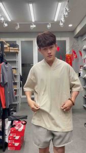 CHÍNH HÃNG - ÁO THUN ESSENTIALS FEAR OF GOD V-NECK JET BLACK FALL SS23