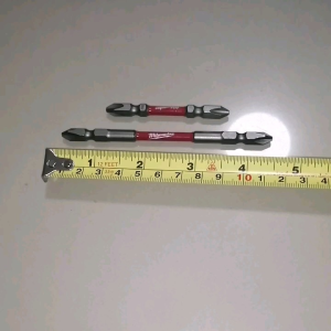 MILWAUKEE ดอกไขควงกระแทกแพ็คคู่ (110mm+65mm) ประกันแดดที่ 100% สำหรับการเสริมจมูก