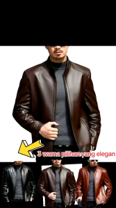 JAKET KULIT PRIA jaket kulit terbarujaket kulit sintetis garut