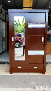Lemari Pakaian 2 Pintu Sliding Premium