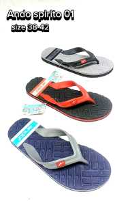 sandal jepit ando pria terbaru type SPIRITO 01 size 38-42 sandal ando karakter anti air