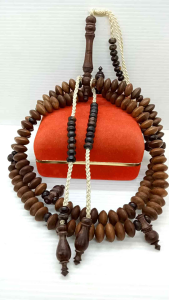 Tasbih Tijani Kayu Kelor Emas ASLI A484