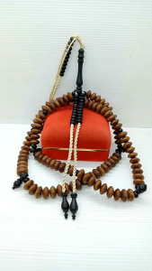 Tasbih Tijani Kayu Kelor Emas & Kombinasi Kelor Hitam A486