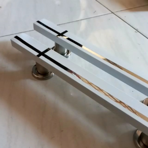 Satu set handle pintu kunci rumah 45cm 33cm Tarikan Pintu Pegangan Pintu Rumah Modern minimalis