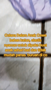 6 pcs Celana Dalam Anak Perempuan/CD Anak Essen Polos List Kombinasi Nyaman Dipakai Untuk Sehari Hari