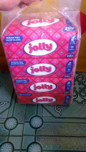 (Paket 12 Pcs) Tissu Jolly 200 Sheet Ekonomis 12 Pack Tisu Jolly Facial Tissue 2ply 200sheet TISU WAJAH